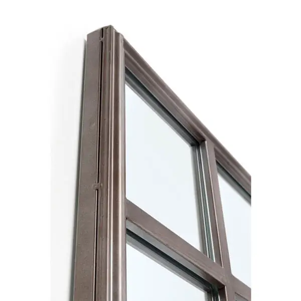 Espejo metal envejecido ventana 200x90