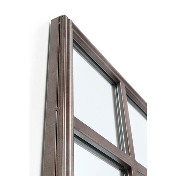 Espejo metal envejecido ventana 200x90