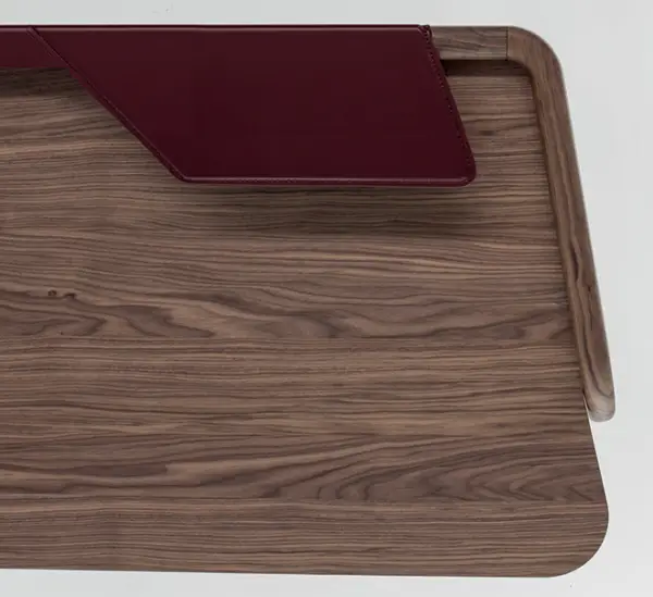 Mesa de escritorio nogal Scriba by Bonaldo