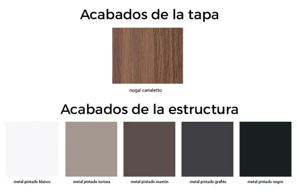Mesa de escritorio nogal Scriba by Bonaldo
