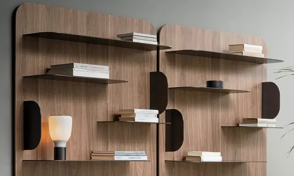 Librería nogal canaletto Blabla by Bonaldo