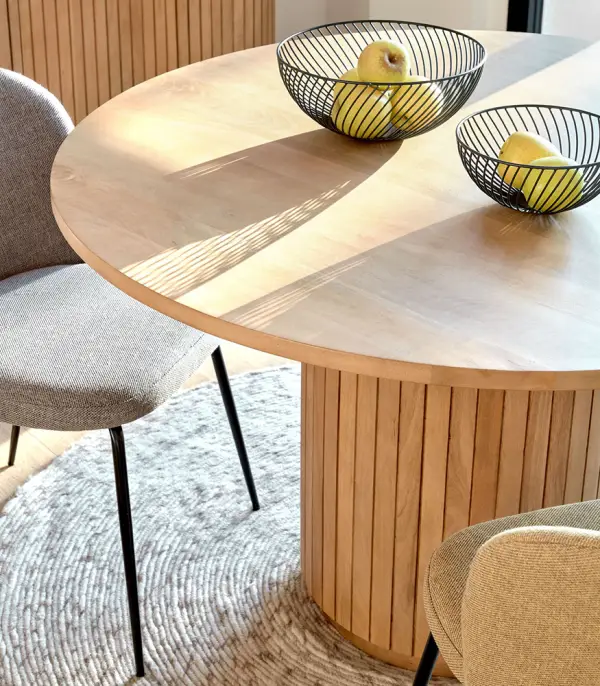 Mesa de comedor madera maciza de mango Licia