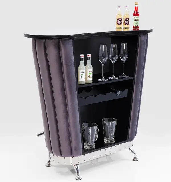 Barra de bar terciopelo morado After Work Kare