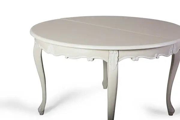 Mesa de Comedor vintage Guzet La rochelle redonda Extensible 120/160 cms.