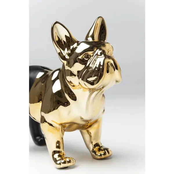 HUCHA BULLDOG ORO-NEGRO