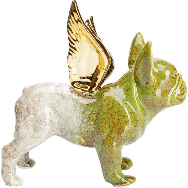 set 2 Figuras decorativas Perro con alas de ángel