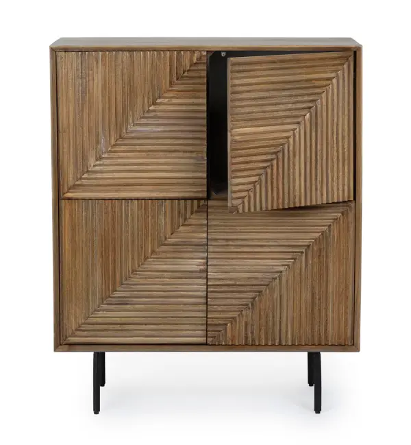 Aparador alto 4 puertas rustico Dersay
