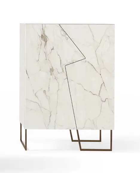 Aparador alto de diseño porcelánico Doppler Bonaldo