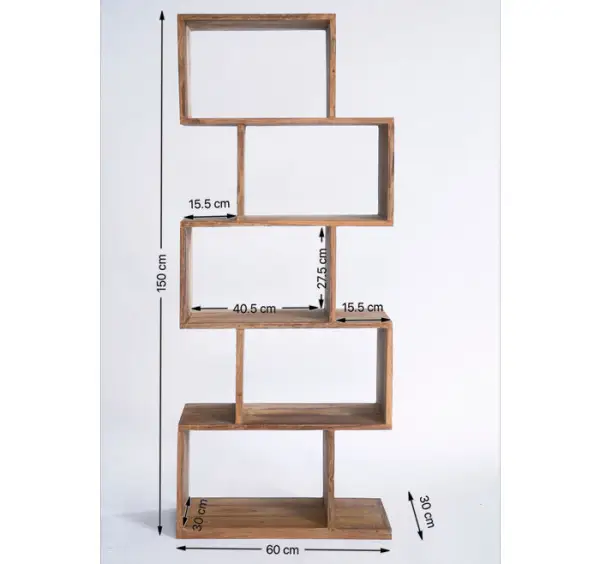 Librería estrecha Zick Zack Authentico Kare