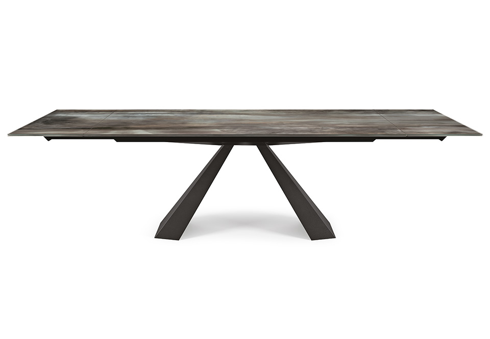 Mesa de comedor extensible Eliot Crystalart Drive Cattelan