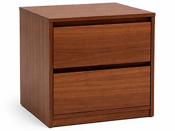 Mesita de noche 2 cajones con cajón secreto
