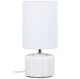 Lámpara de sobremesa cerámica blanco