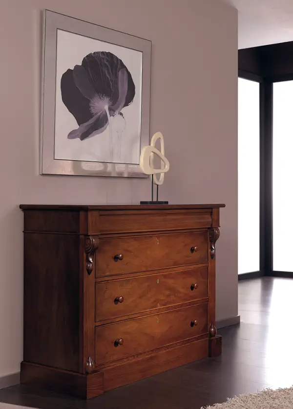 Dormitorio clásico Capitel