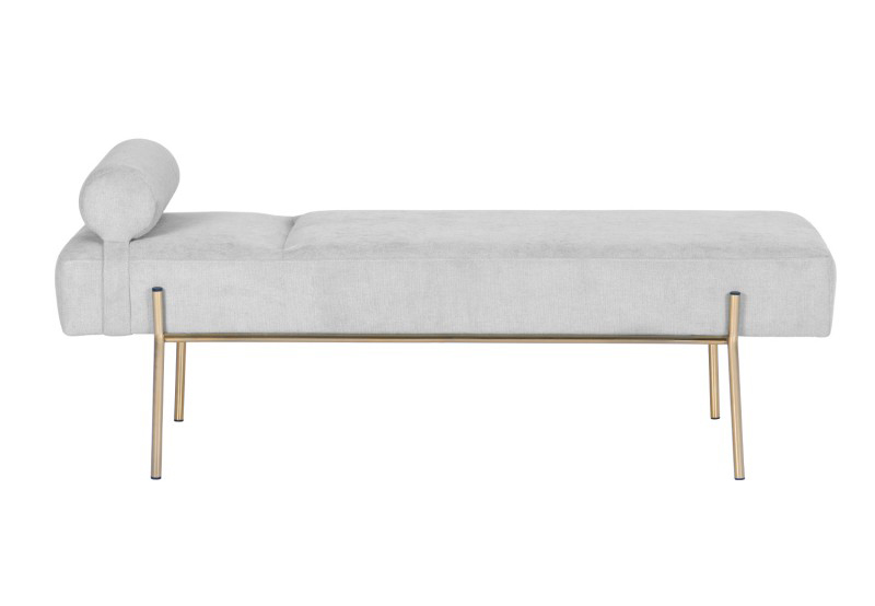 Banqueta de diseño gris claro Munros