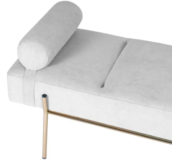 Banqueta de diseño gris claro Munros