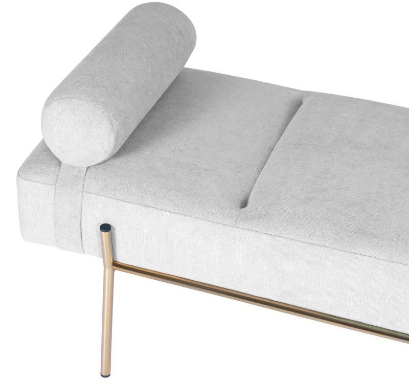 Banqueta de diseño gris claro Munros