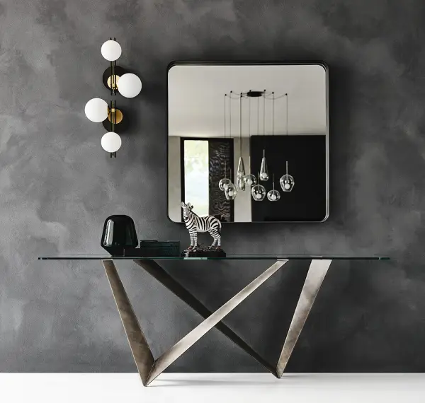 Consola cristal moderna Westin