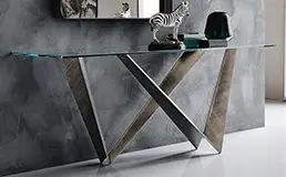 Consola cristal moderna Westin
