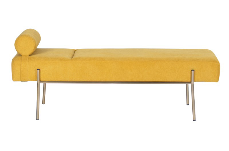 Banqueta de diseño mostaza Munros