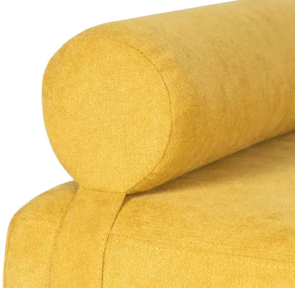 Banqueta de diseño mostaza Munros