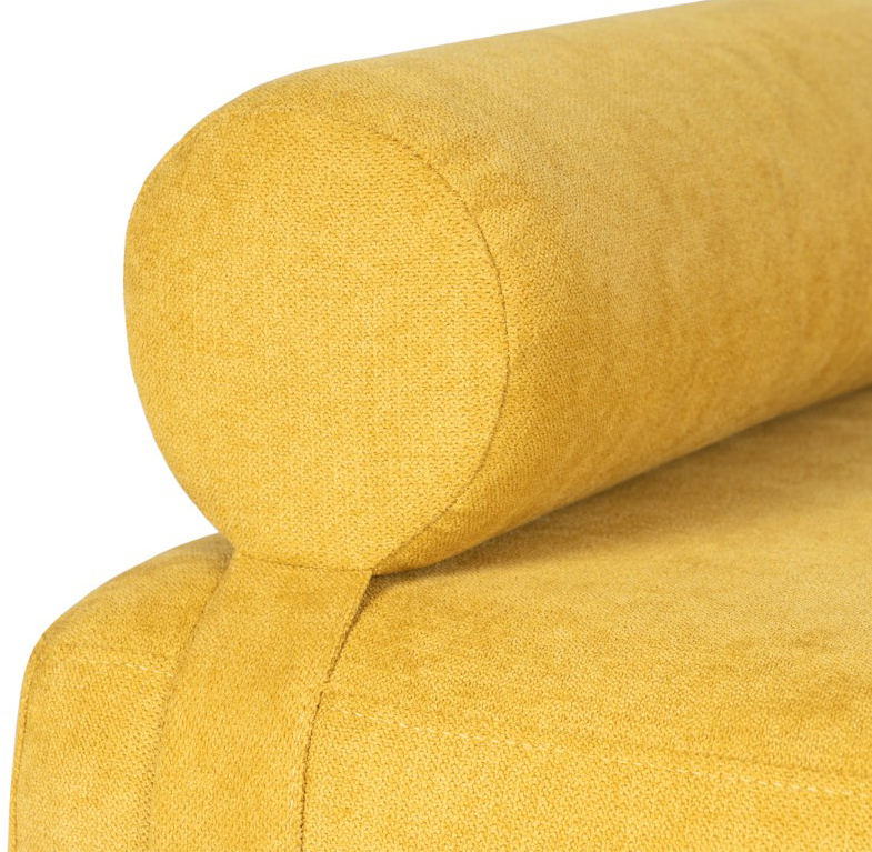 Banqueta de diseño mostaza Munros