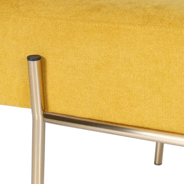 Banqueta de diseño mostaza Munros