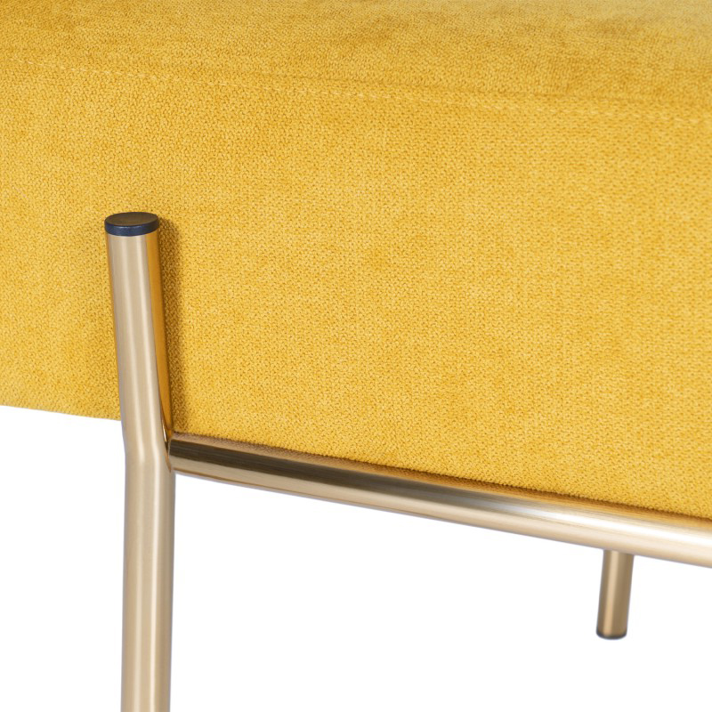 Banqueta de diseño mostaza Munros