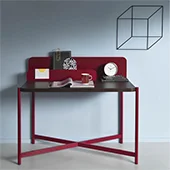 Escritorio de metal y madera Accademy