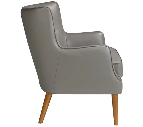 Butaca clásica piel gris Esino