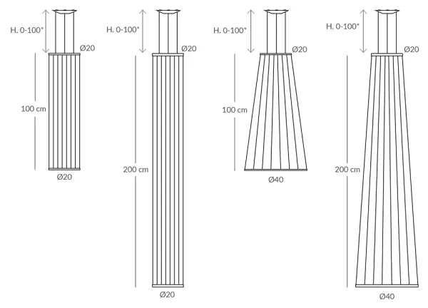 Lámpara de techo cuerda y metal 3 aros Morgana