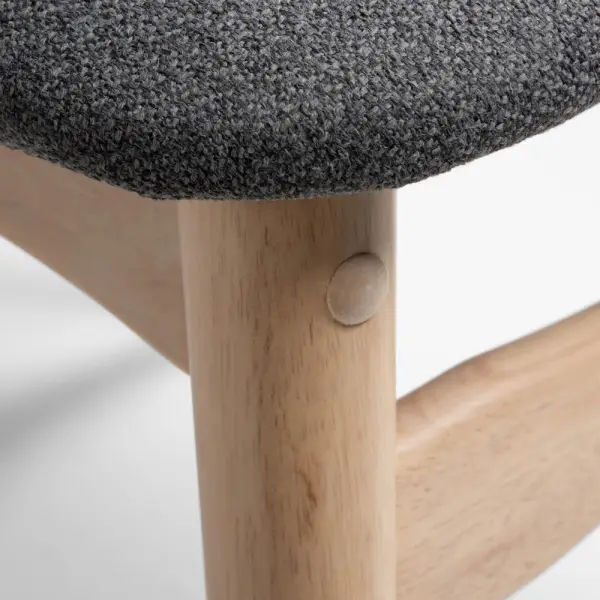 Silla gris oscuro Mena