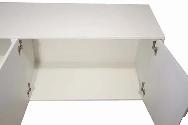 Mueble tv 4 puertas industrial Loft blanco anticuario lig.defectos
