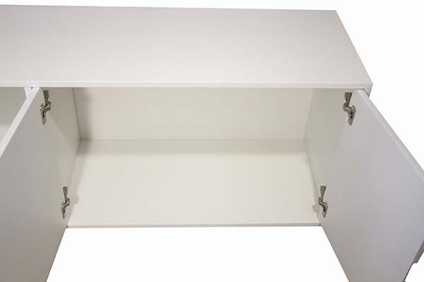 Mueble tv 4 puertas industrial Loft blanco anticuario lig.defectos