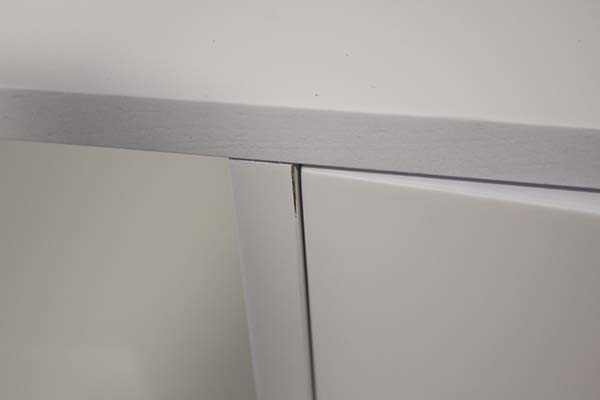 Mueble tv 4 puertas industrial Loft blanco anticuario lig.defectos