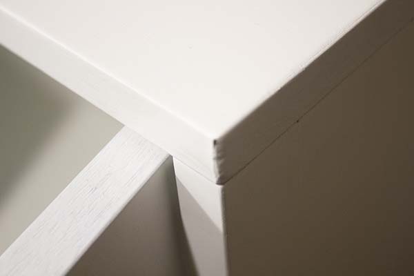 Mueble tv 4 puertas industrial Loft blanco anticuario lig.defectos