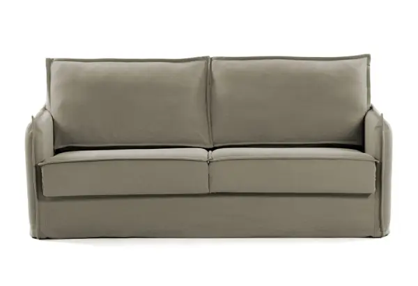 Sofá cama tapizado beige sistema italiano Samsa