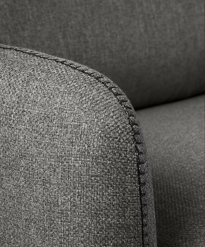 Sofá cama tapizado negro antimanchas Kymoon