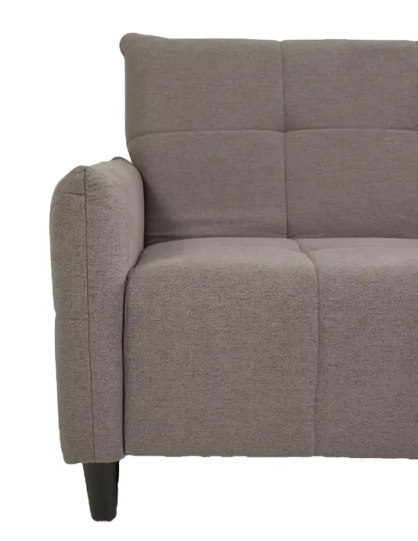Sofá cama gris reclinable con cajón Nury