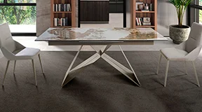 Mesa de comedor extensible porcelánico Linosa