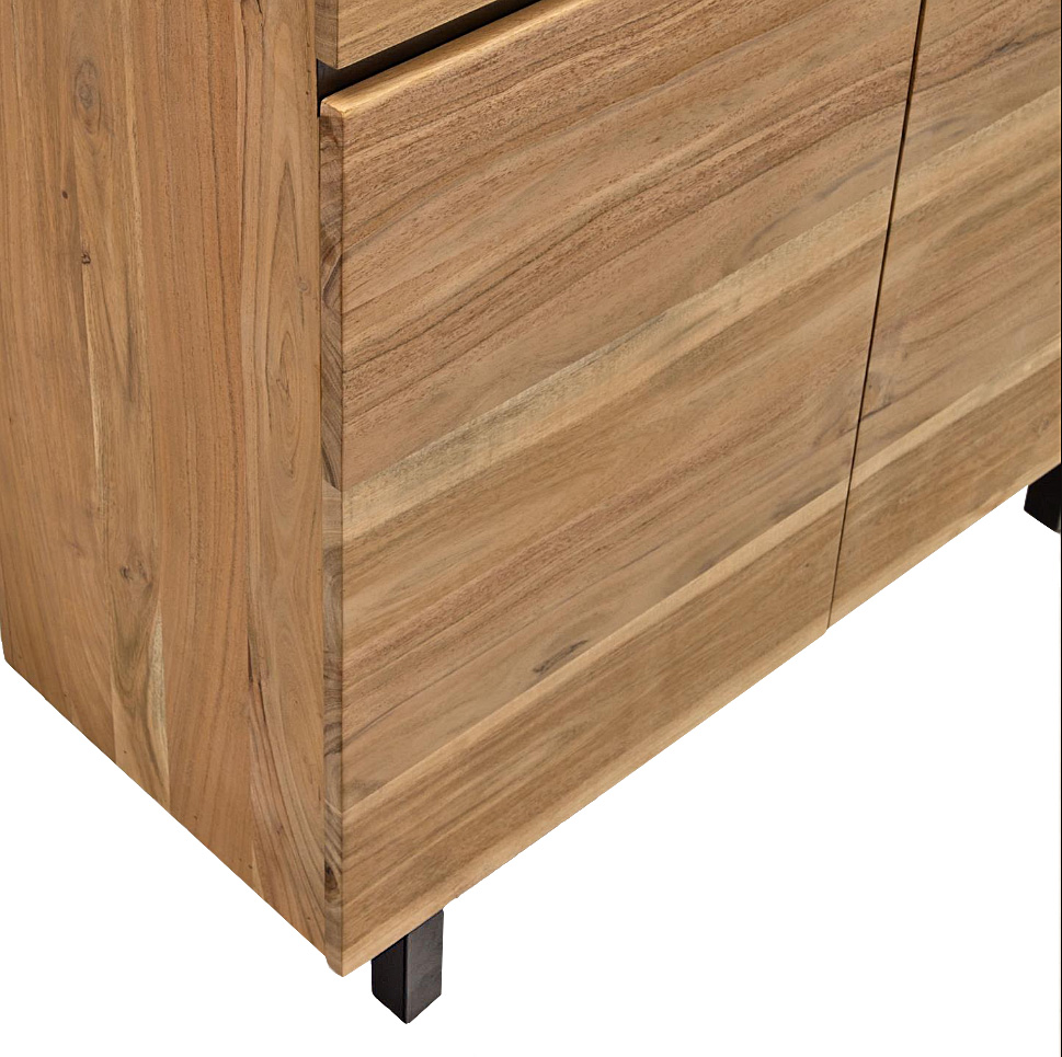 Aparador 4 puertas madera maciza de acacia Uxue