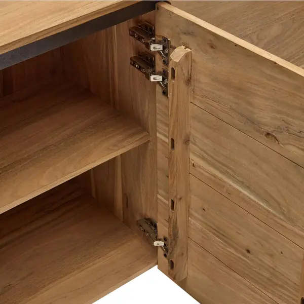 Aparador 4 puertas madera maciza de acacia Uxue