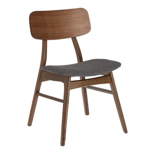 Silla de madera con nogal Selia