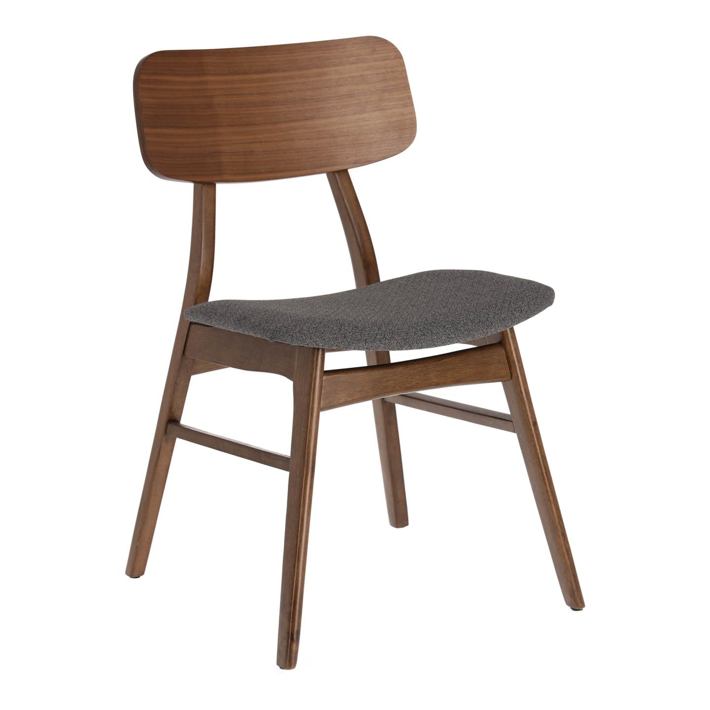 Silla de madera con nogal Selia