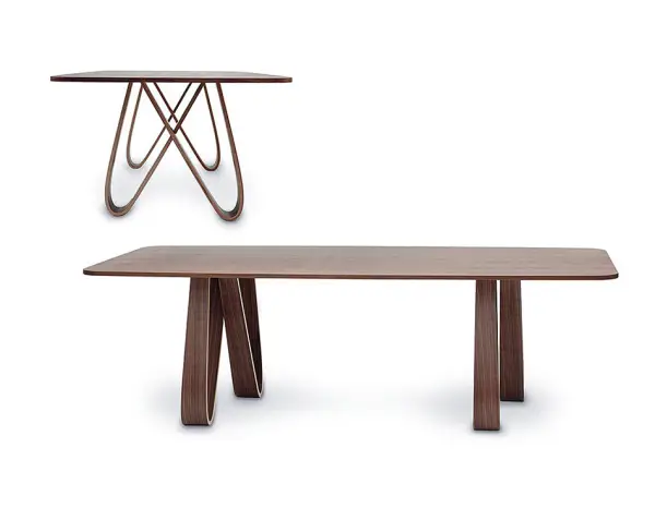 Mesa de comedor fija recta Butterfly Tonin Casa