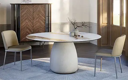 Mesa de comedor redonda keramik Botero Cattelan