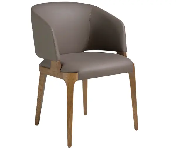 Sillón fresno macizo tapizado Corin