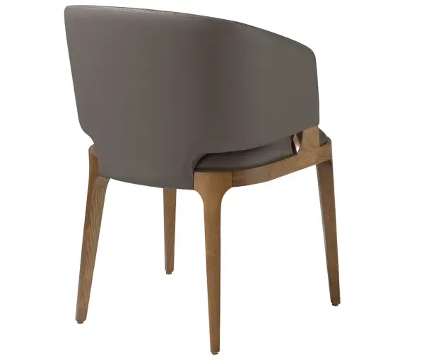 Sillón fresno macizo tapizado Corin