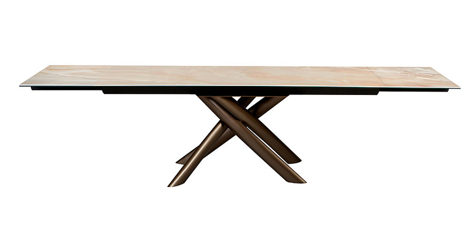 Mesa de comedor cristal Extensible Style