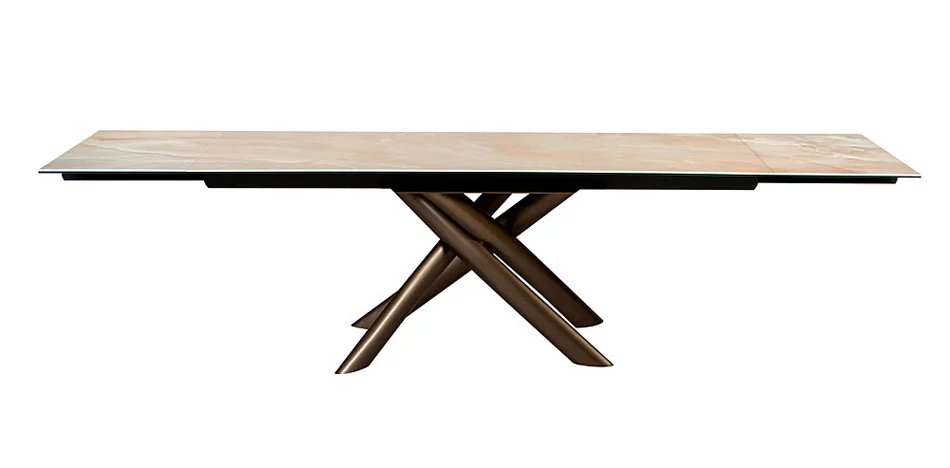 Mesa de comedor cristal Extensible Style