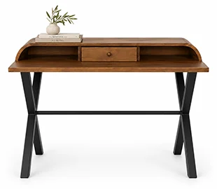 Escritorio de diseño industrial 125 madera de mango con hierro Escritorio de diseño industrial 125 madera de mango con hierro